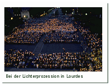Lichterprozession in Lourdes